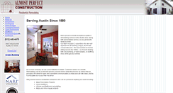 Desktop Screenshot of almostperfectconstruction.com
